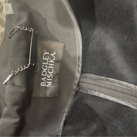 Badgley Mischka Black Paneled Thermotech Jacket - Picture 11 of 16